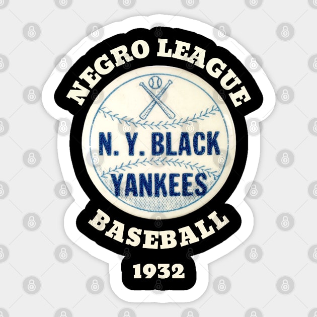 The NY Black Yankees Negro League Baseball Sticker by UrbanLifeApparel